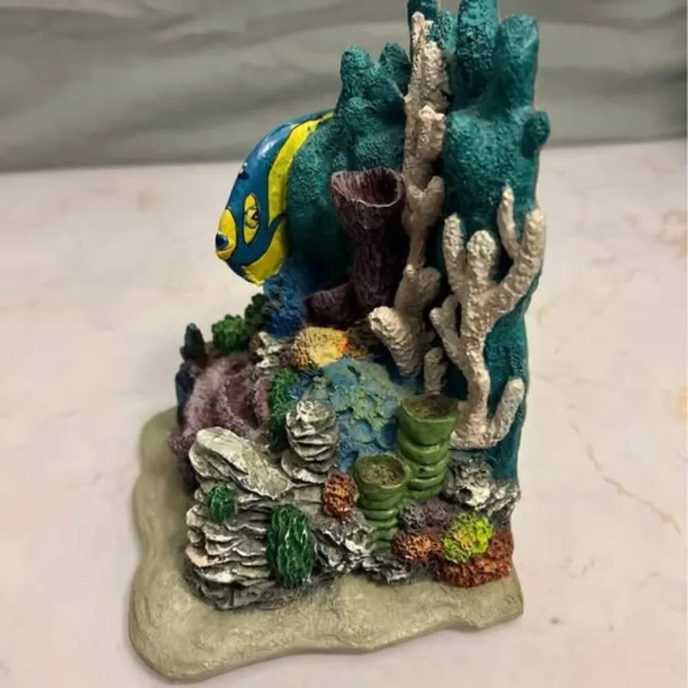 Sea Life Coral Reef Hand-painted Bookend - only 1